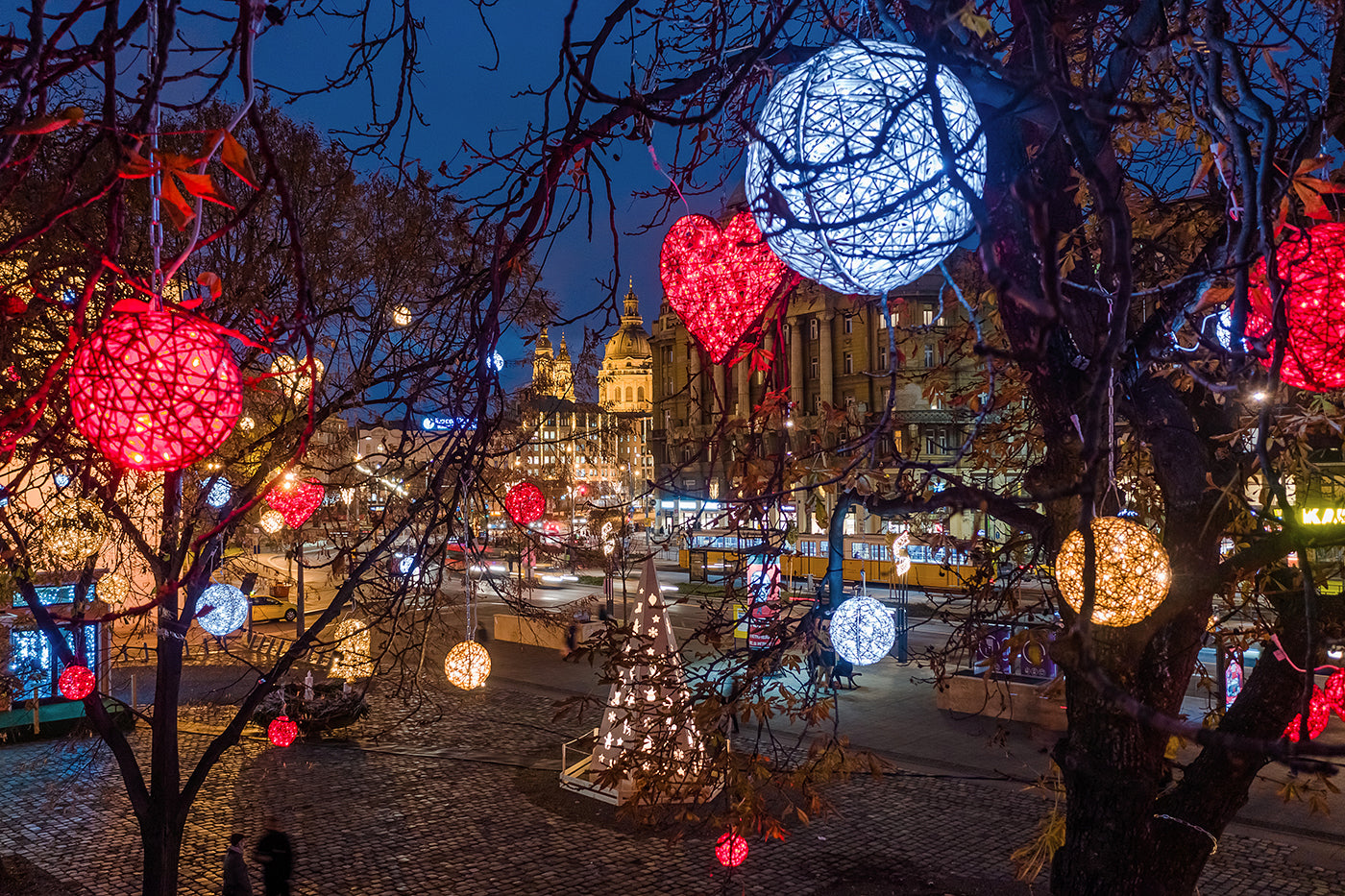 City Hall Park in Christmas lights #1672
