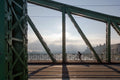 Cyclist on Liberty Bridge #1681