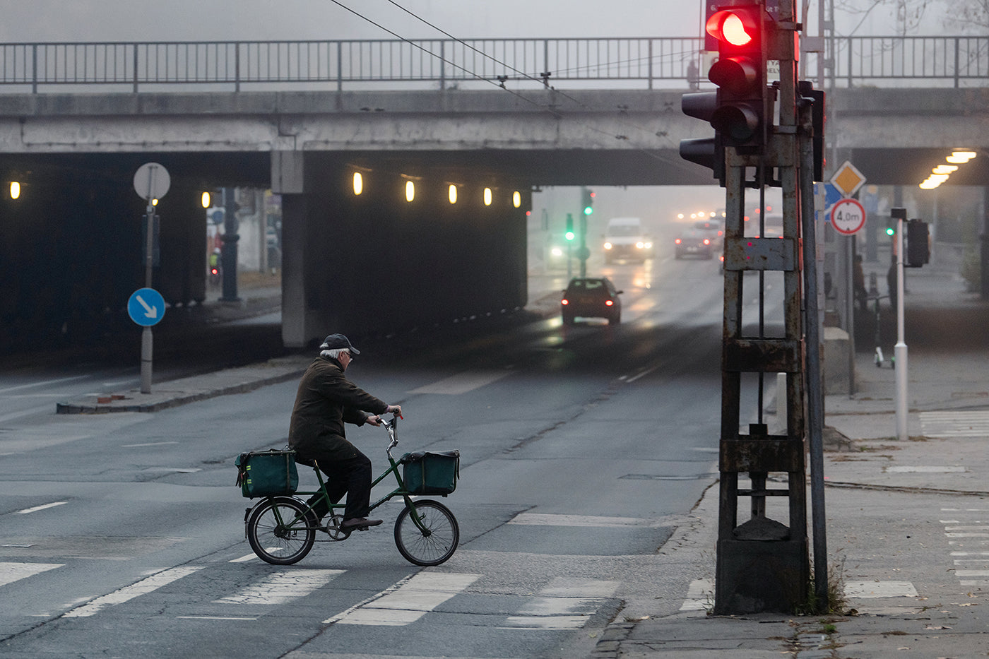 Cyclist on Dózsa György Road #1683