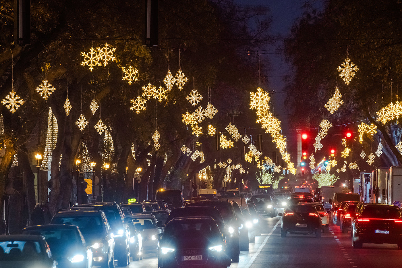 Andrássy Avenue in Christmas lights #1707