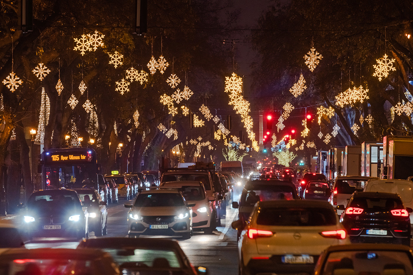 Andrássy Avenue in Christmas lights #1708
