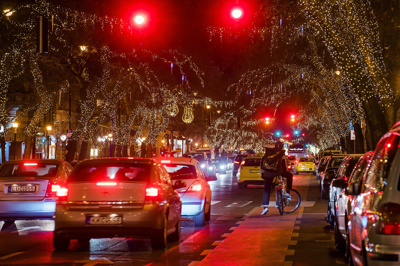 Andrássy Avenue in Christmas lights #1888
