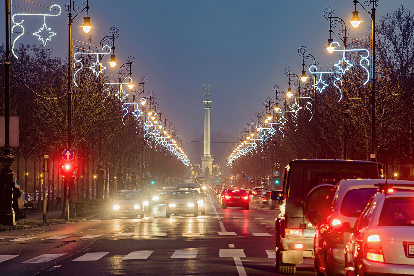 Andrássy Avenue in Christmas lights #1891