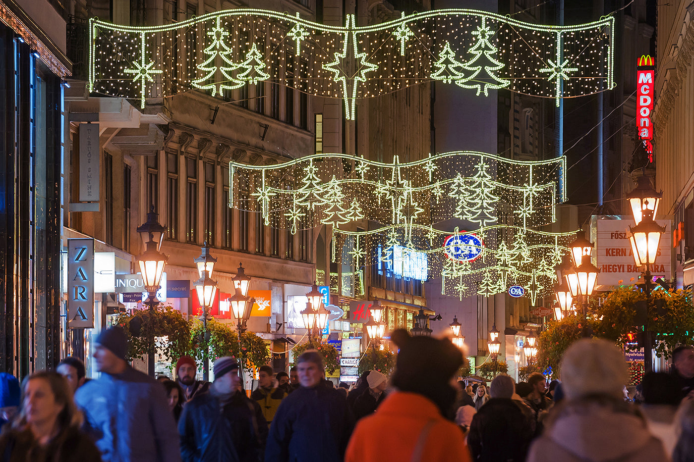 Váci Street in Christmas lights #1921