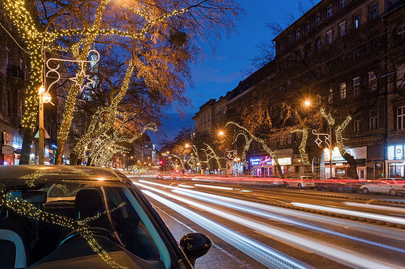 Grand Boulevard in Christmas lights #1931