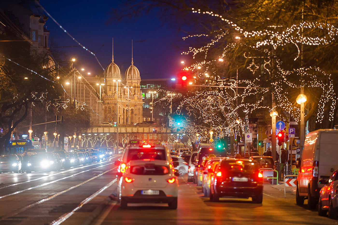Grand Boulevard in Christmas lights #1932