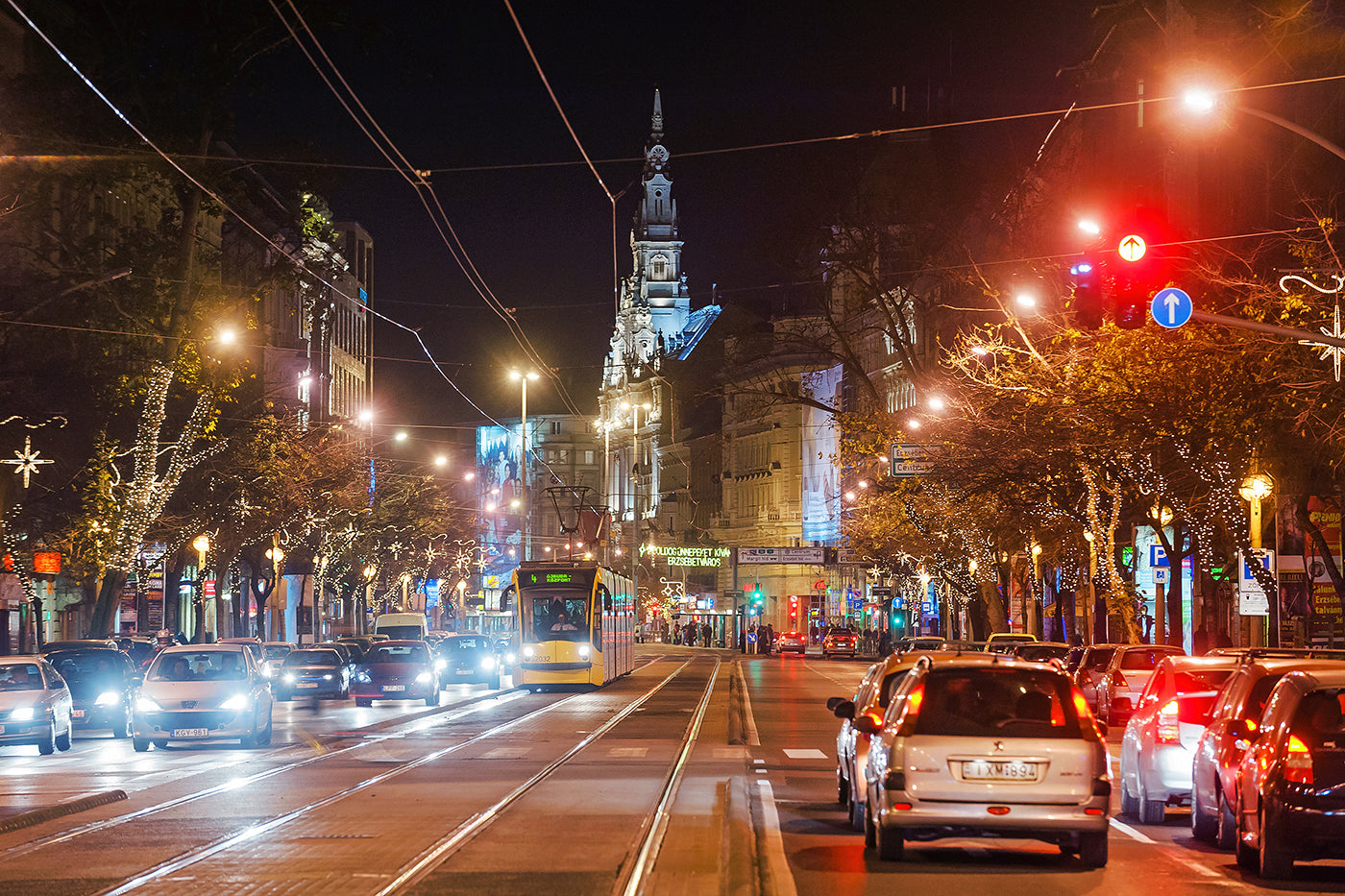 Grand Boulevard in Christmas lights #1934