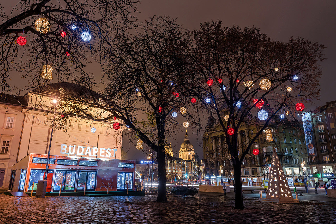Christmas lights in City Hall Park #1948