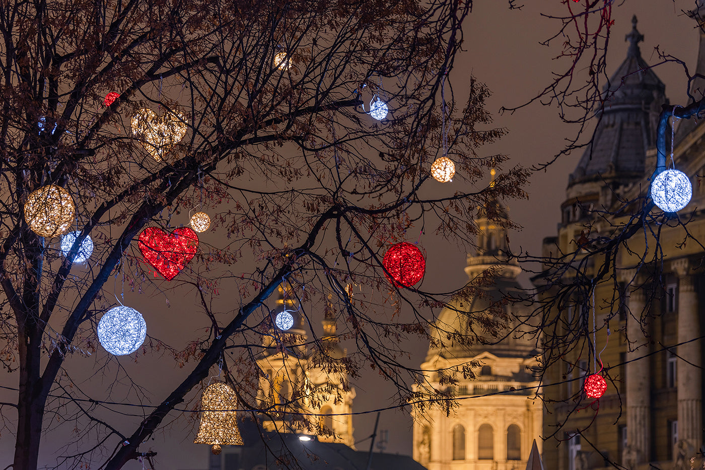 Christmas lights in City Hall Park #1955