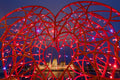 "Thank you" heart at Batthyány Square and Parliament #1965