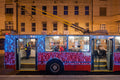 Christmas trolleybus at Arany János Street #1986