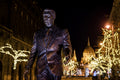 Ronald Reagan statue in Liberty Square at Christmas #2007