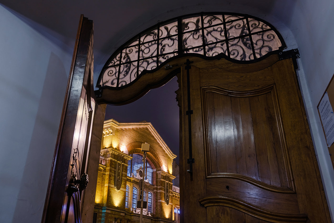 Batthyány Square Market Hall at night #2024