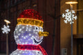 Light snowman in Millenáris Park #2039