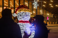Light snowman in Millenáris Park #2046