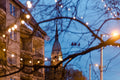 Christmas lights at the Bakáts Square Church #2066
