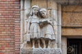 Detail of Facultas Human High School on Hernád Street #2105