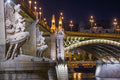 Detail of Margaret Bridge at night #2169