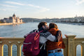 Couple in love on Margaret Bridge #2180