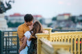 Couple in love on Margaret Bridge #2189