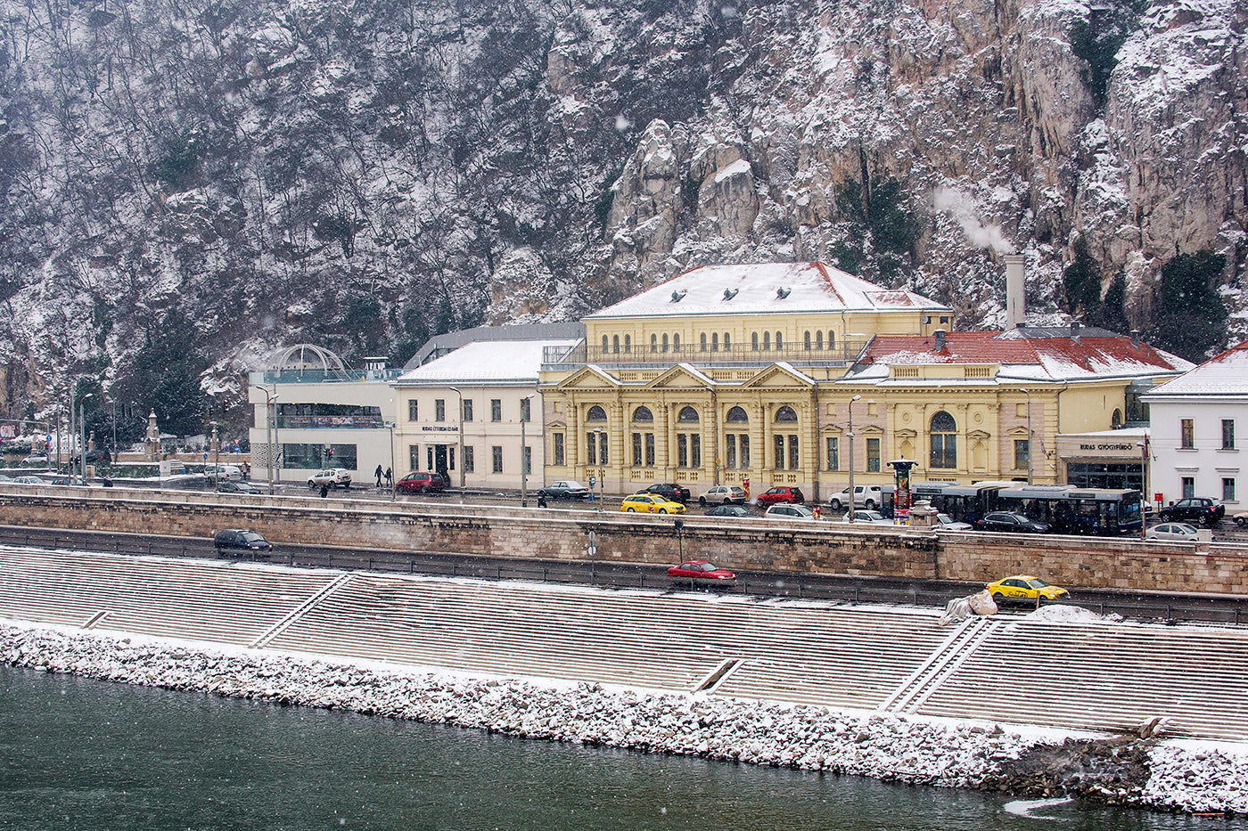 Snow-covered Rudas Bath #2205