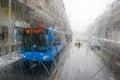Bus through fogged glass #2246