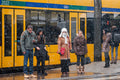 In the snow at the Király Street tram stop #2253
