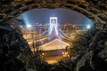 Elizabeth Bridge from Gellért Hill in winter #2273