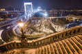 Elizabeth Bridge from Gellért Hill in winter #2274