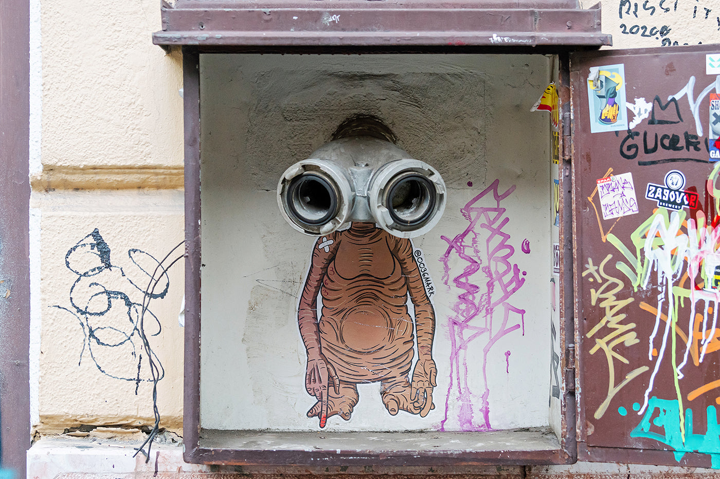 ET street art on Dob Street #2306