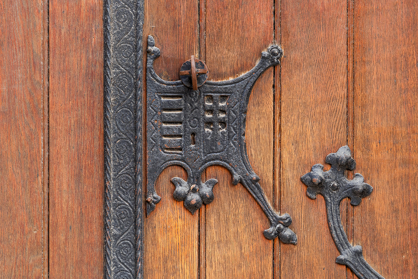 Doorknob on the gate of the Church of Our Lady of Mount Carmel in Budapest #2383