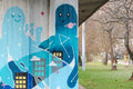 Mural under the Elizabeth Bridge #2389