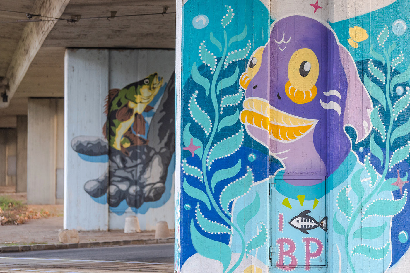 Mural under the Elizabeth Bridge #2392