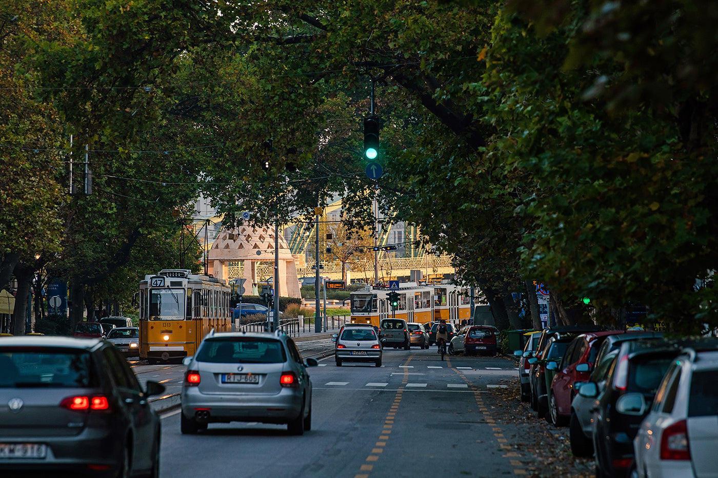 Gellért Square from Bartók Béla Street #2436