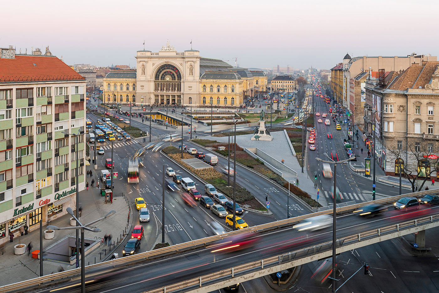 Keleti and Baross Square from Hotel Hungária #2576
