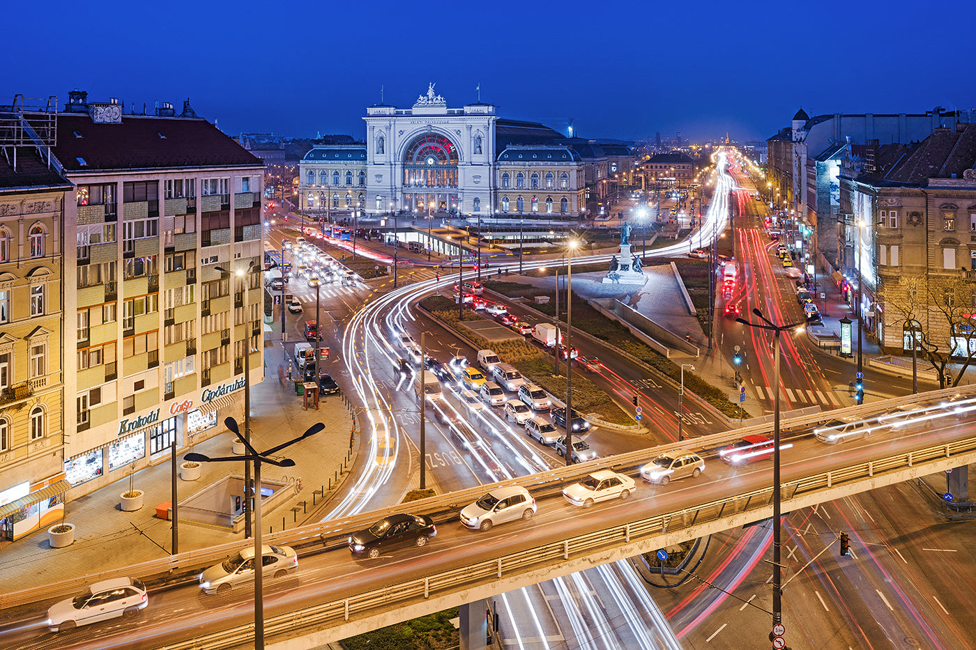 Keleti and Baross Square from Hotel Hungária #2578