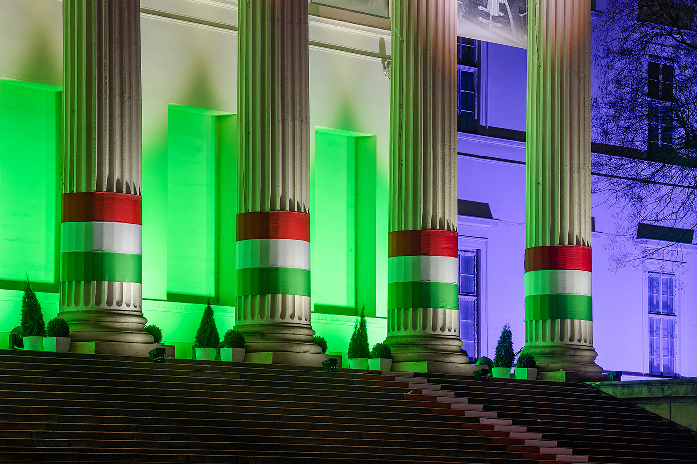 National Museum in festive lights on March 15 #2604