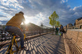 Biker at Fővám Square #2785