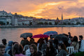 Sunset after rain on the Danube bank #2795