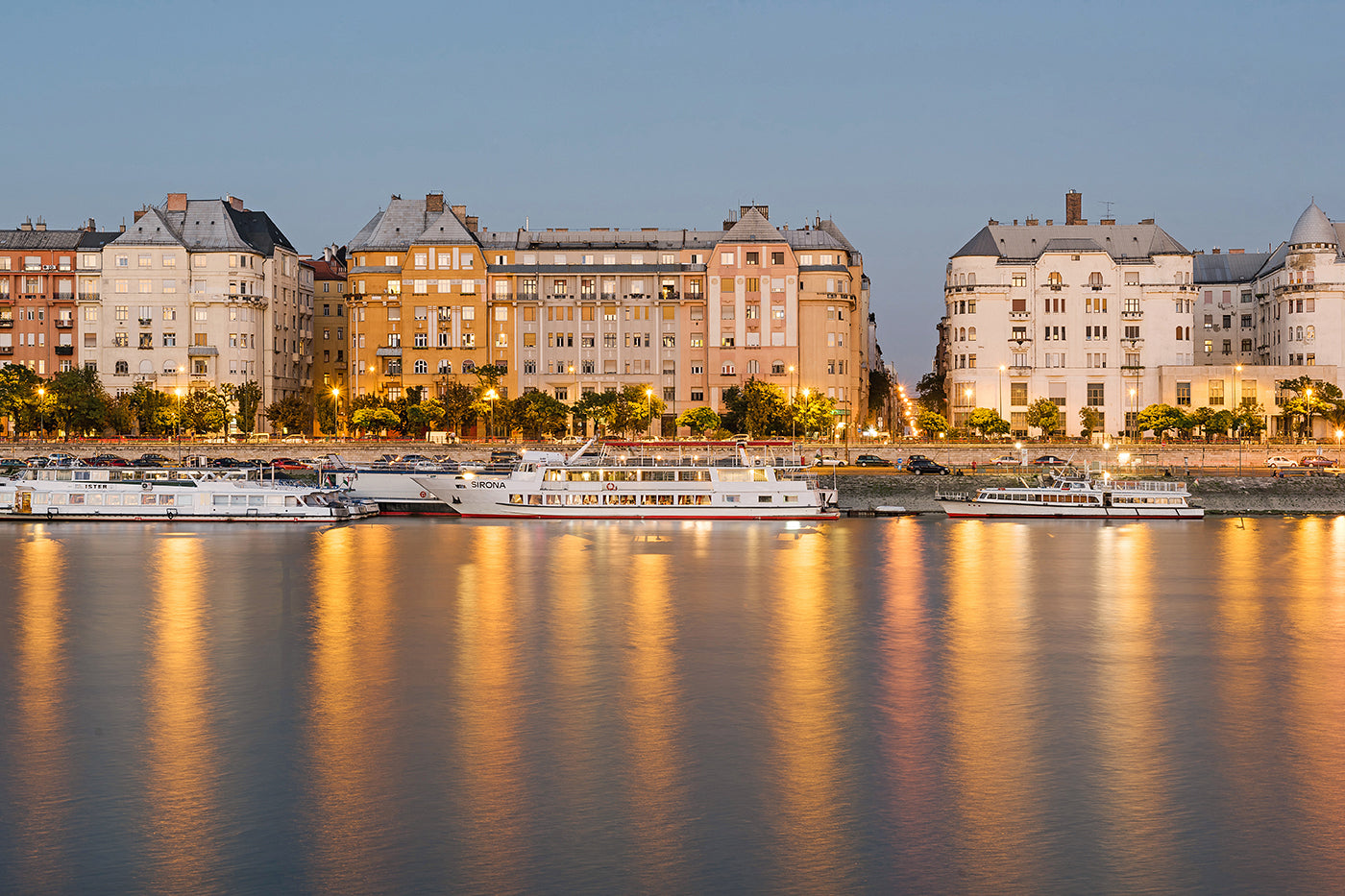 Evening lights on the Carl Lutz Wharf #2798