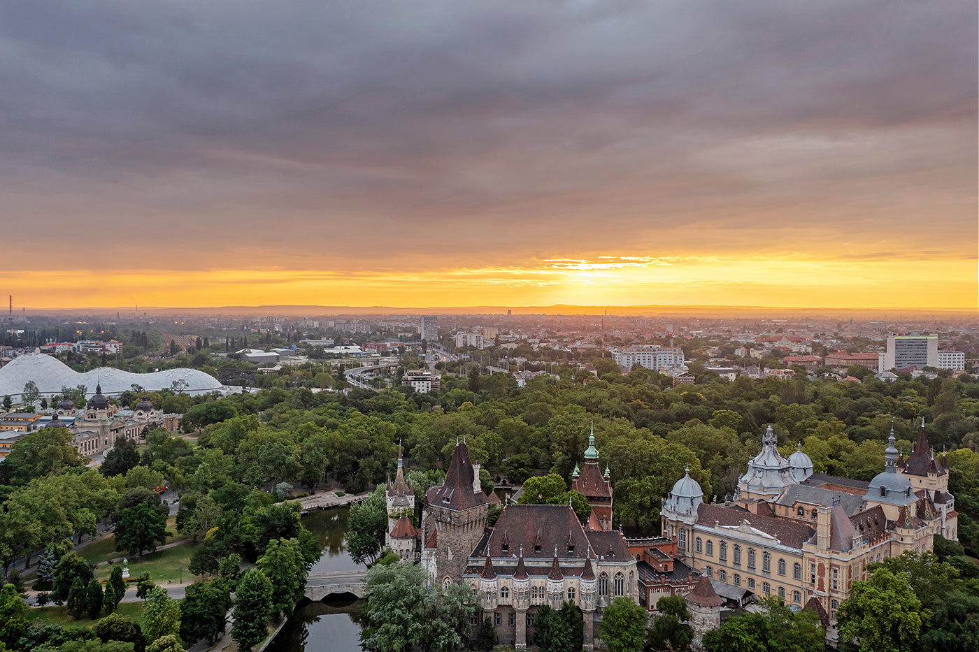 City park with drone #2967