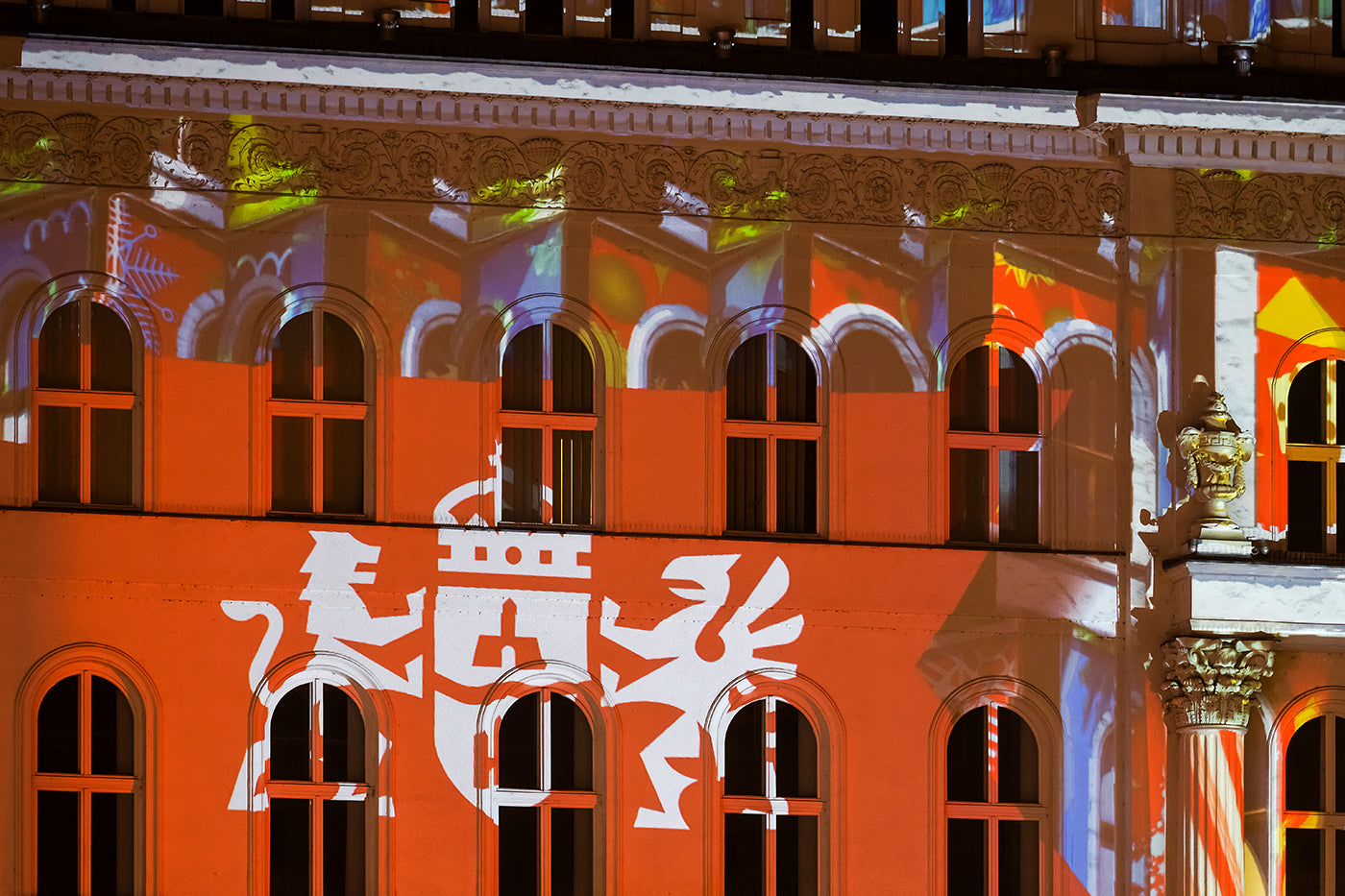 Fényfestés a Vörösmarty téren #3035