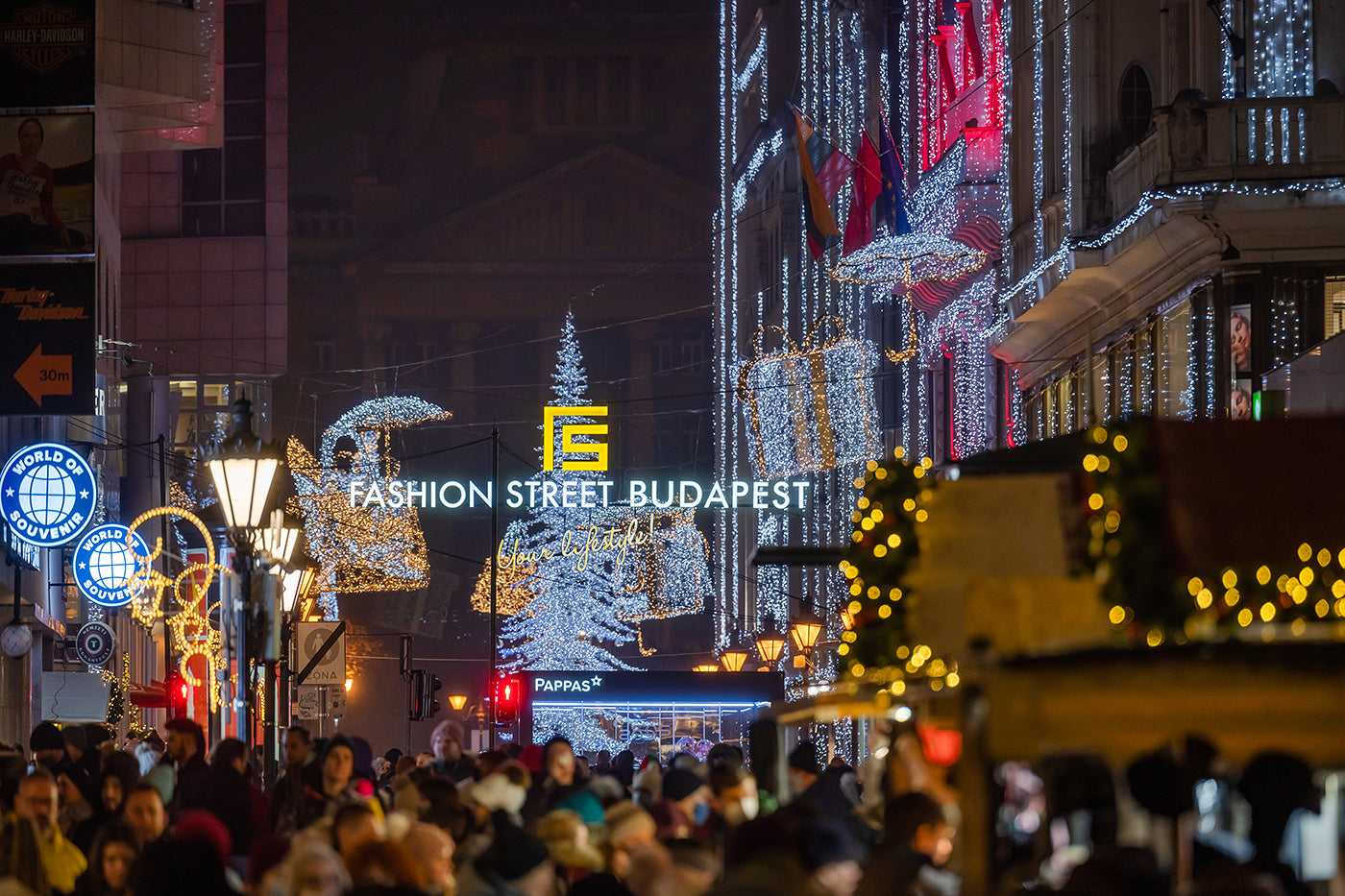 Fashion Street in Christmas lights #3046