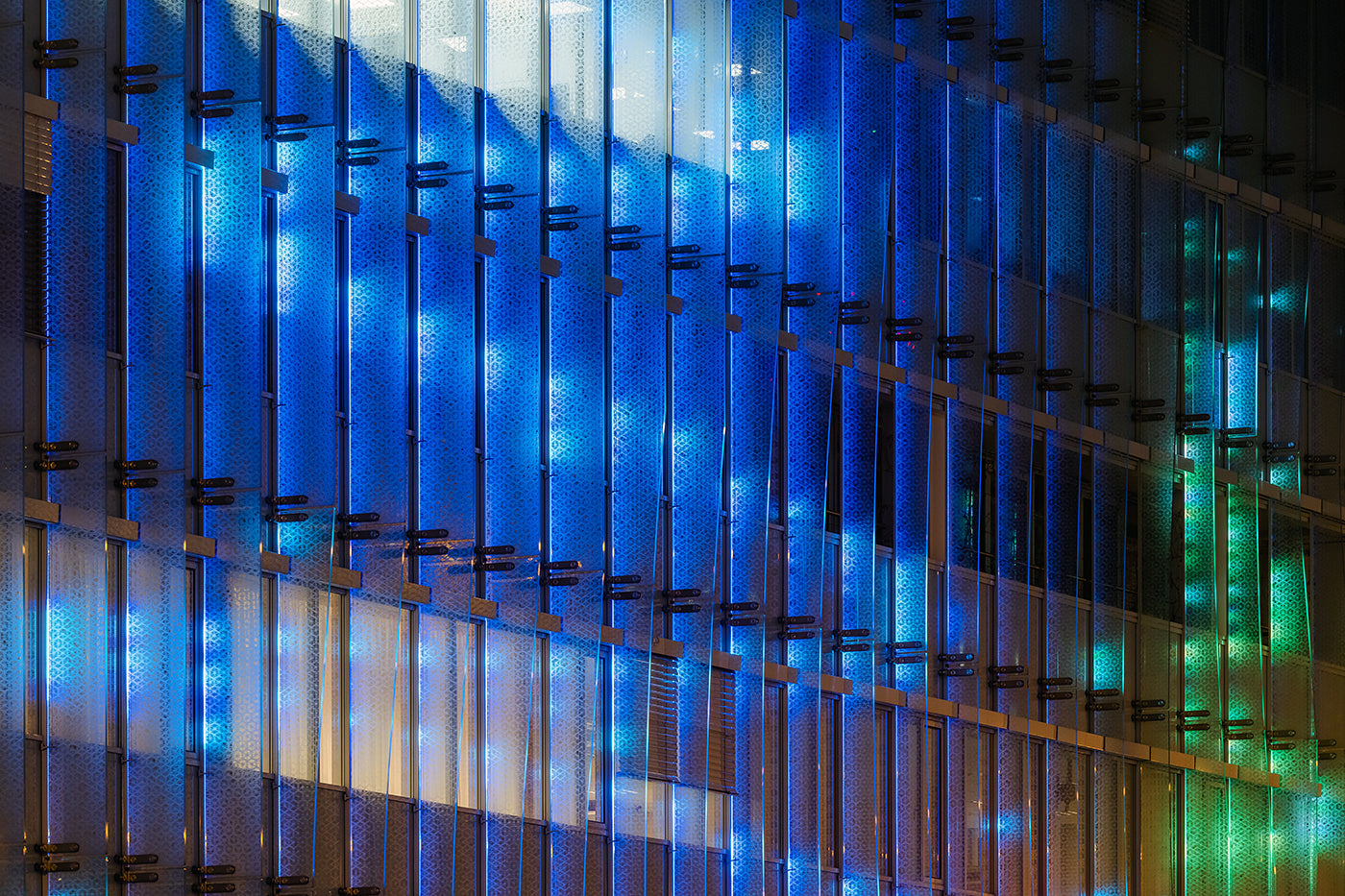 Evening light painting at the Nordic Light office building #3254