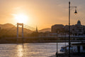 Elizabeth Bridge and Buda Castle at sunset #3310