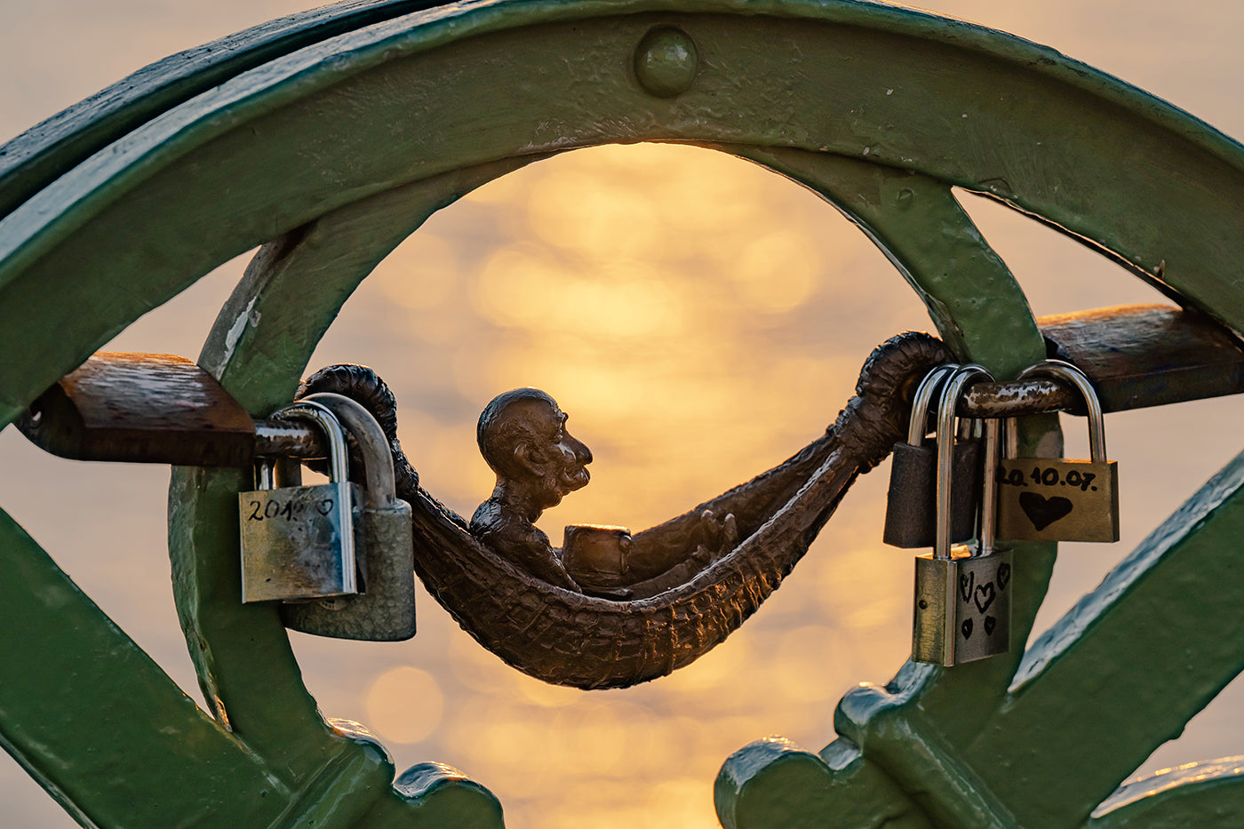 Mini statue of Franz Joseph on Liberty Bridge #3322