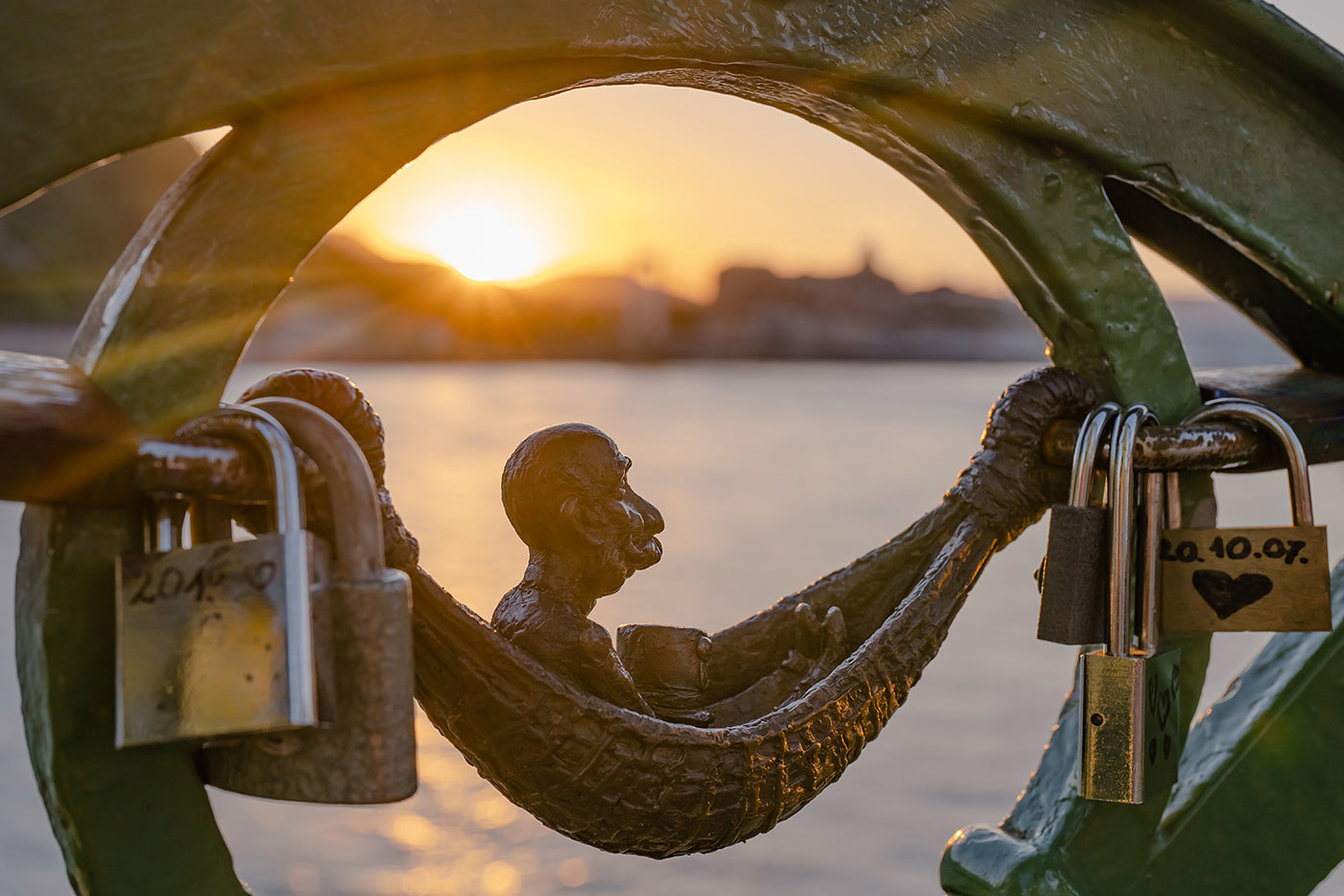 Franz Joseph mini statue on Liberty Bridge #3328