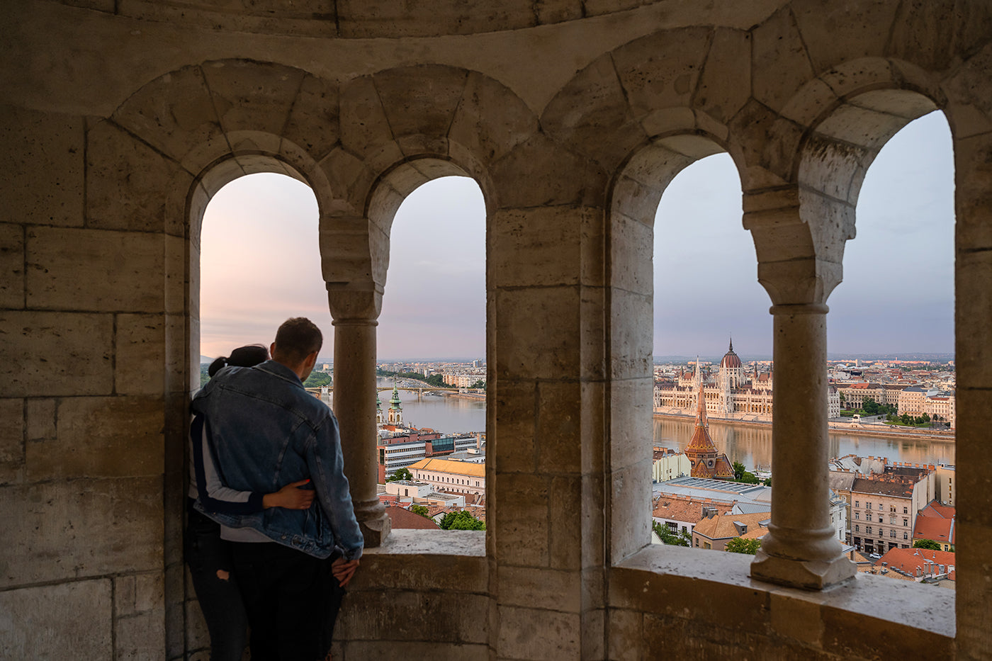 Couple at Fisherman's Bastion #3331