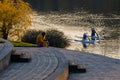 Canoeists at the Kopaszi Dam #3356