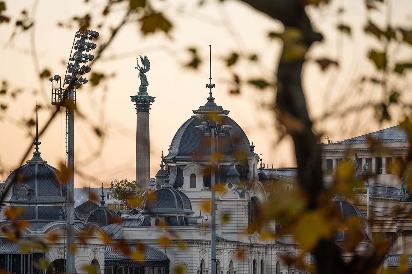 Artificial ice and Heroes' Square in autumn #3421